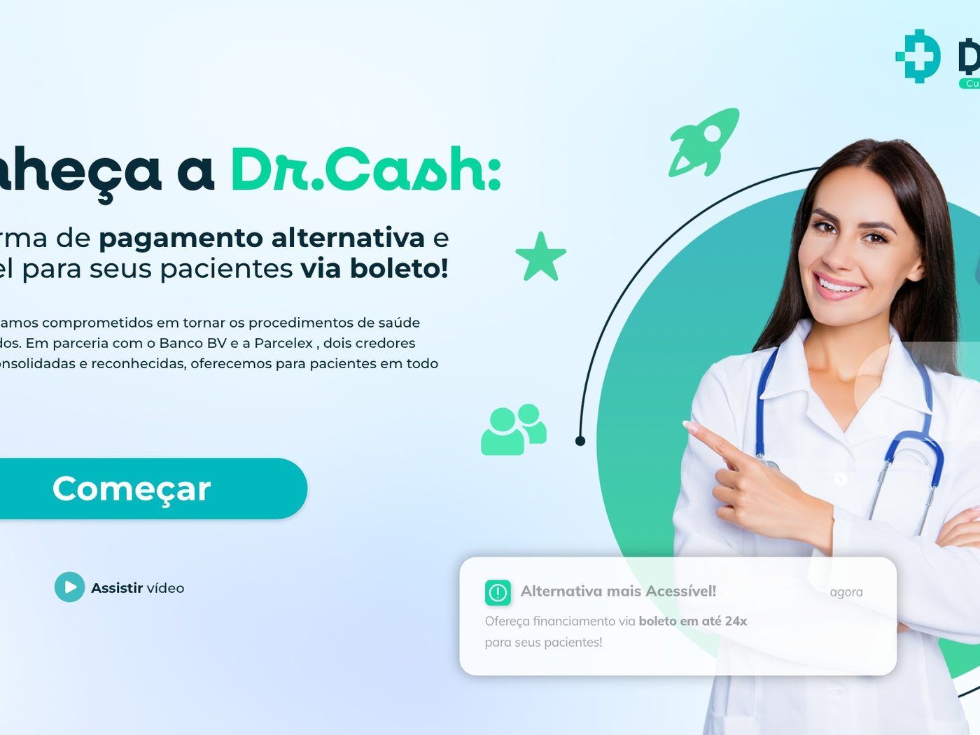 Direção visual para Credenciamento